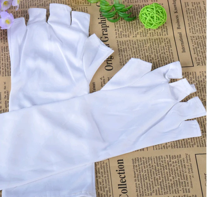 1 пара профессиональные перчатки из бамбукового волокна для дизайна ногтей |