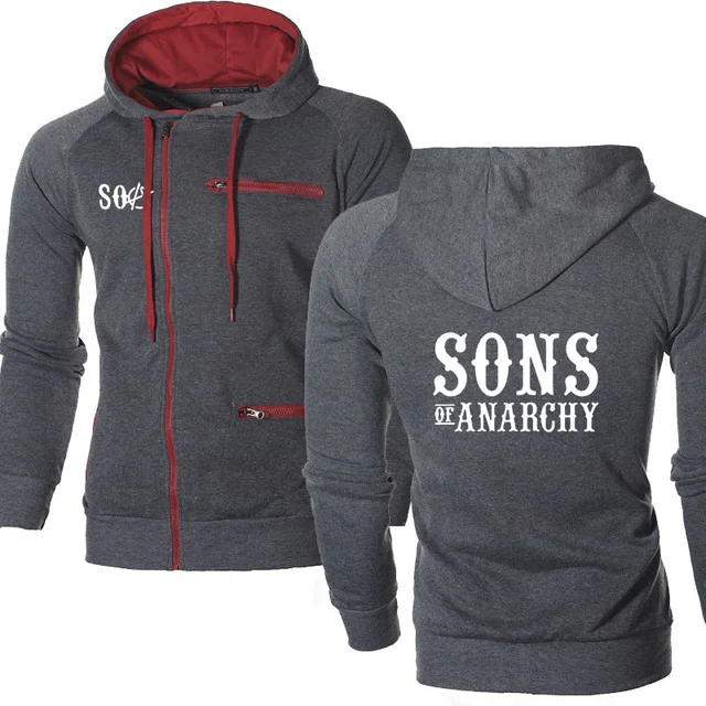 Мужские куртки SOA Sons of anarchy детская спортивная одежда модная мужская повседневная