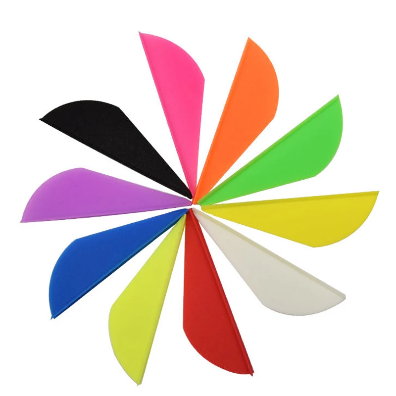 50/100 шт. стрельба из лука 2 дюймов Пластик лопасти стрелки резиновые страусиных