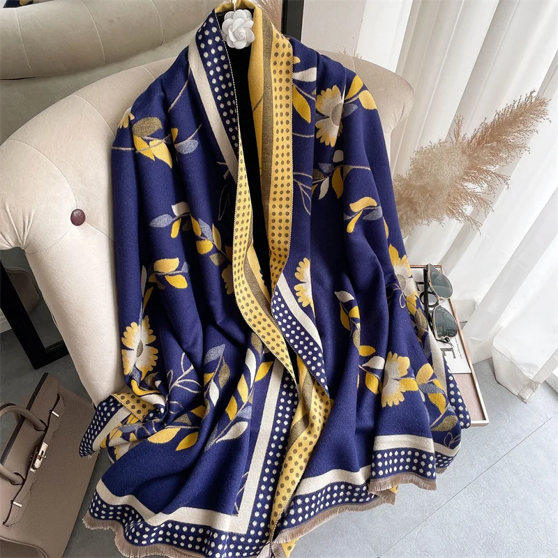 Женский шарф, теплая кашемировая шаль, косынка, модная дамская голова, bufanda Пашмины Платки с кисточками, Женский хиджаб, одеяло 2022
