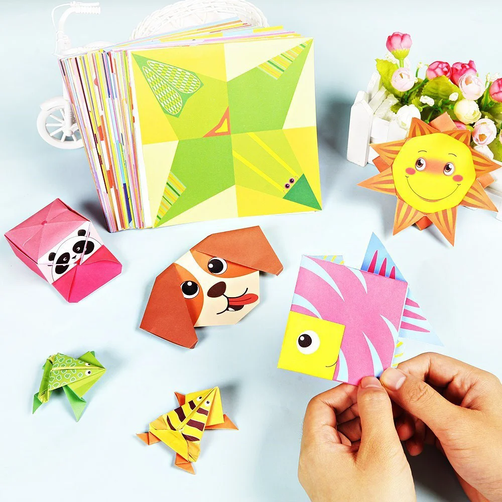 

Montessori Toys DIY Kids Craft Toy 3D Cartoon Animal Origami Handcraft Paper Art Learning Educational Toys for Children