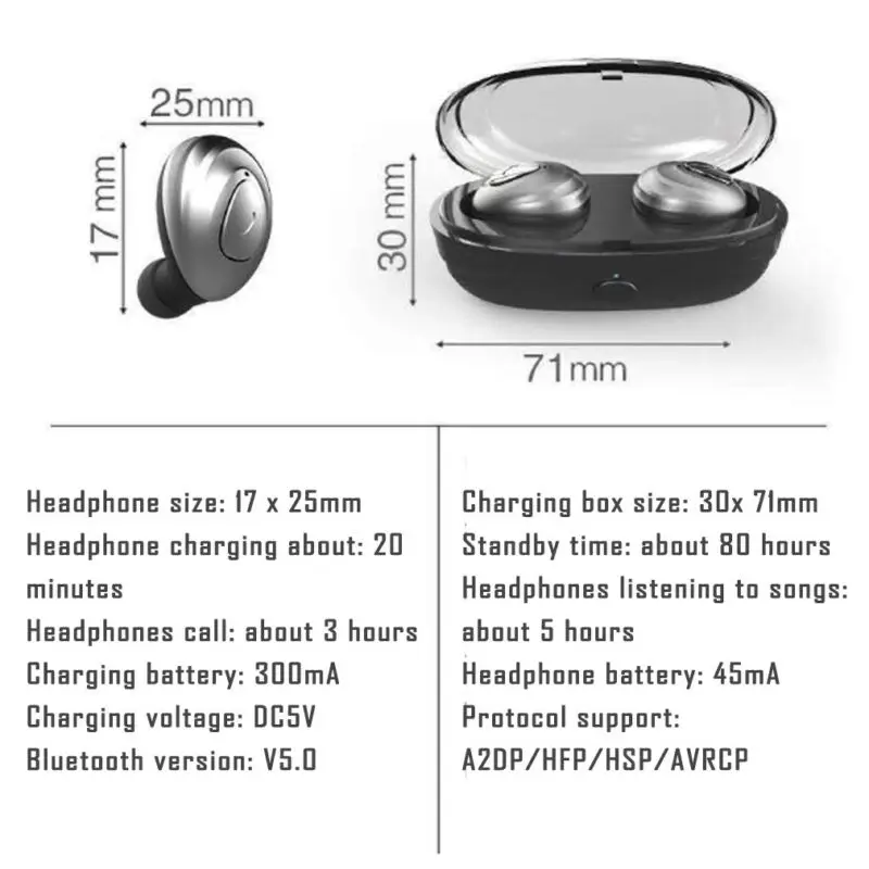 Беспроводная гарнитура K3 Bluetooth 5 0 TWS Hi-Fi бас Twins спортивные стереонаушники с