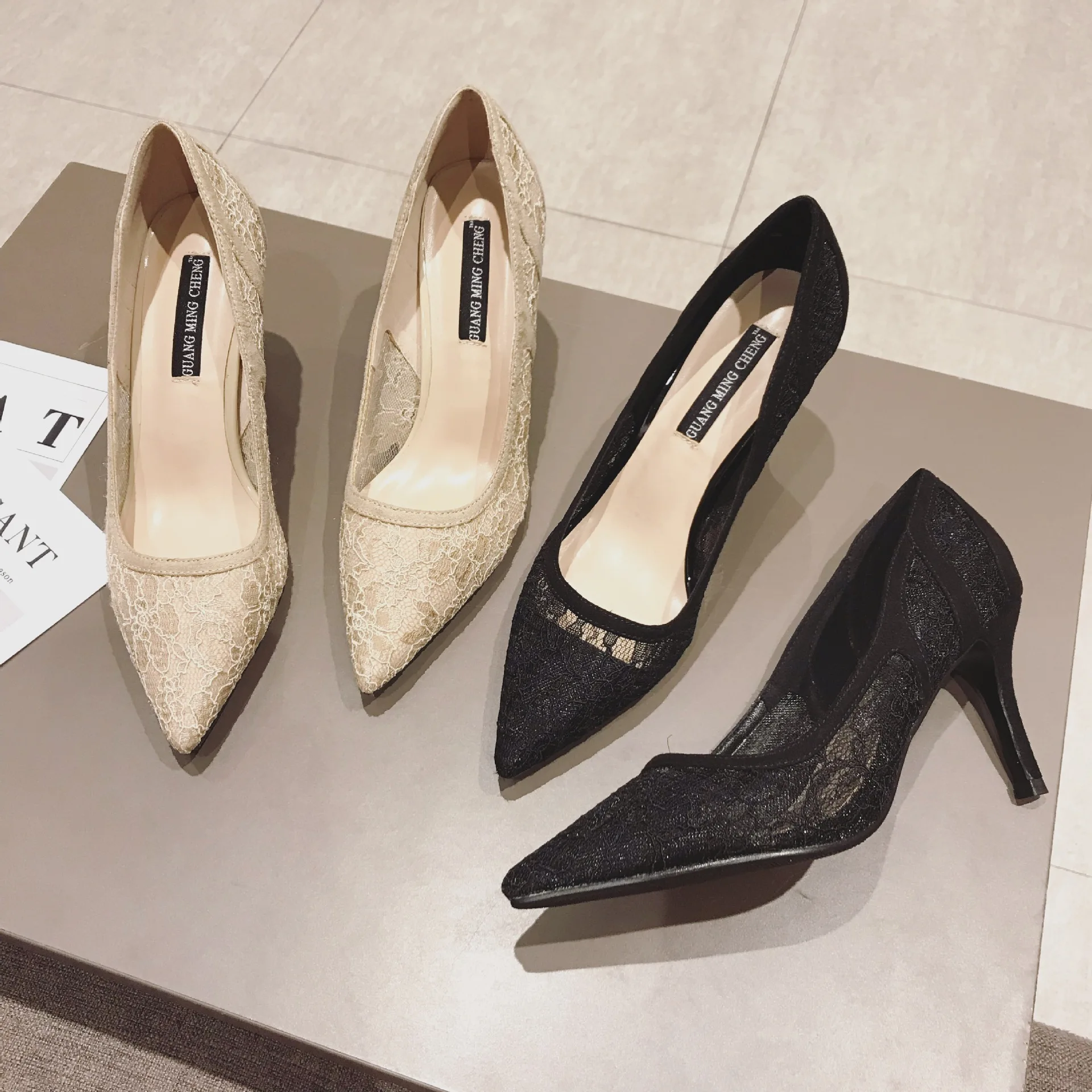 Женская свадебная обувь из сетчатого материала Разноцветные пикантные tacones без