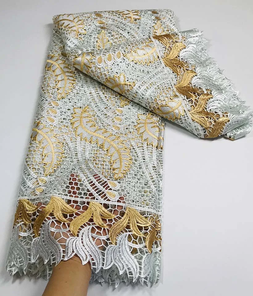 

New High Quality Embroidered Nigerian Net Lace Fabric France Cord Lace Fabric African Lace For Party Dress Popular Dubai Style