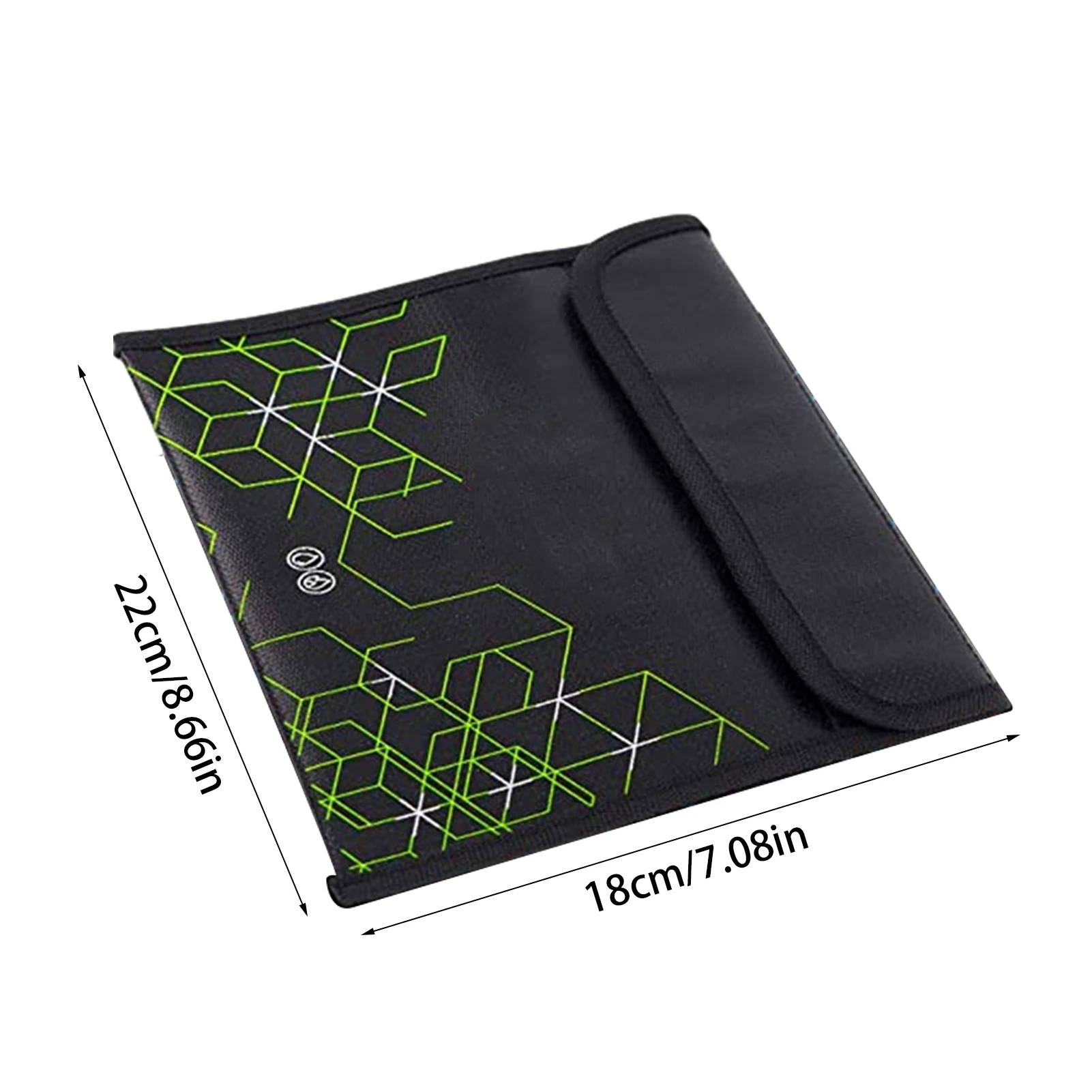 

Double Sided Fireproof Bag Portable Travel Water Resistant Pouch Money Resistant Passport, Certificate Multi Safety Bag