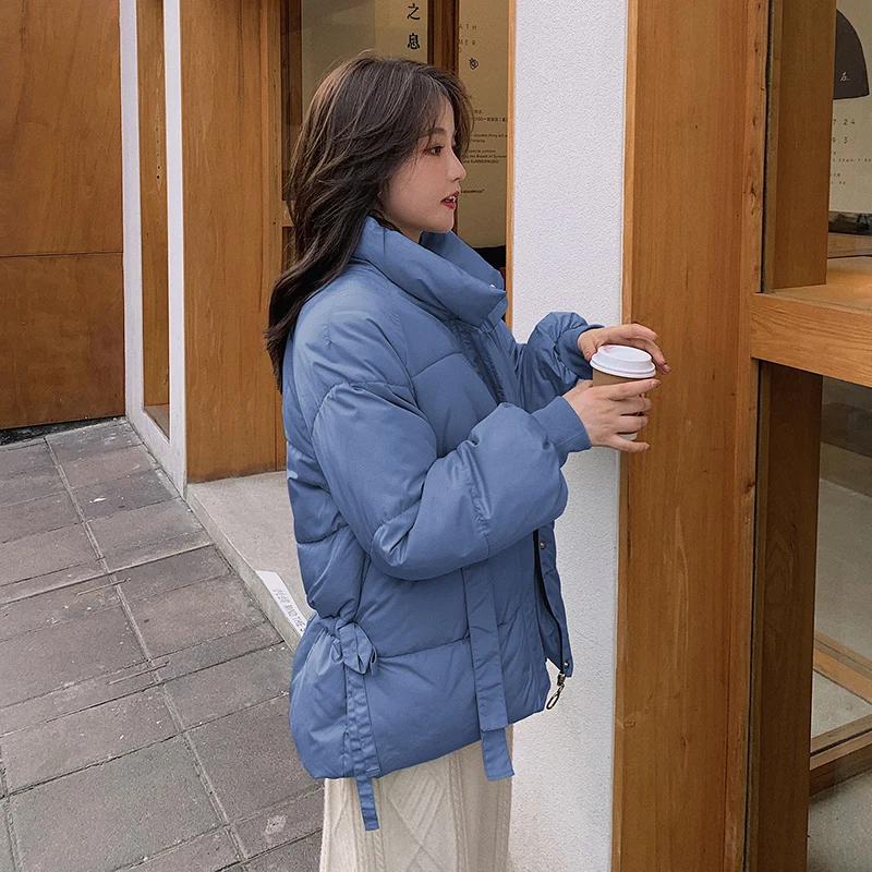 Новинка 2020 хлопковое платье женское короткое свободное зимнее пальто в