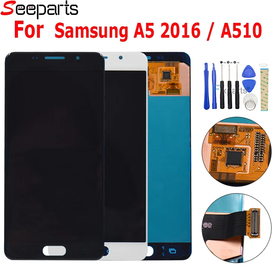 5 2 &quotдля samsung A510 ЖК дисплей с сенсорным экраном дигитайзер сборка Замена для Galaxy A5