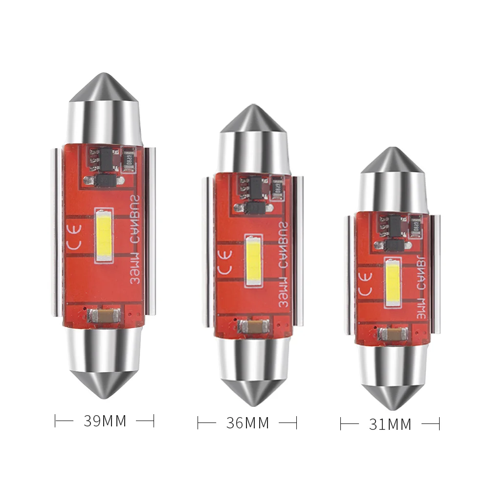 

C10W C5W led Festoon 31mm 36mm 39mm 41mm Free car styling led Reading Light License plate Interior lamp bulbs white