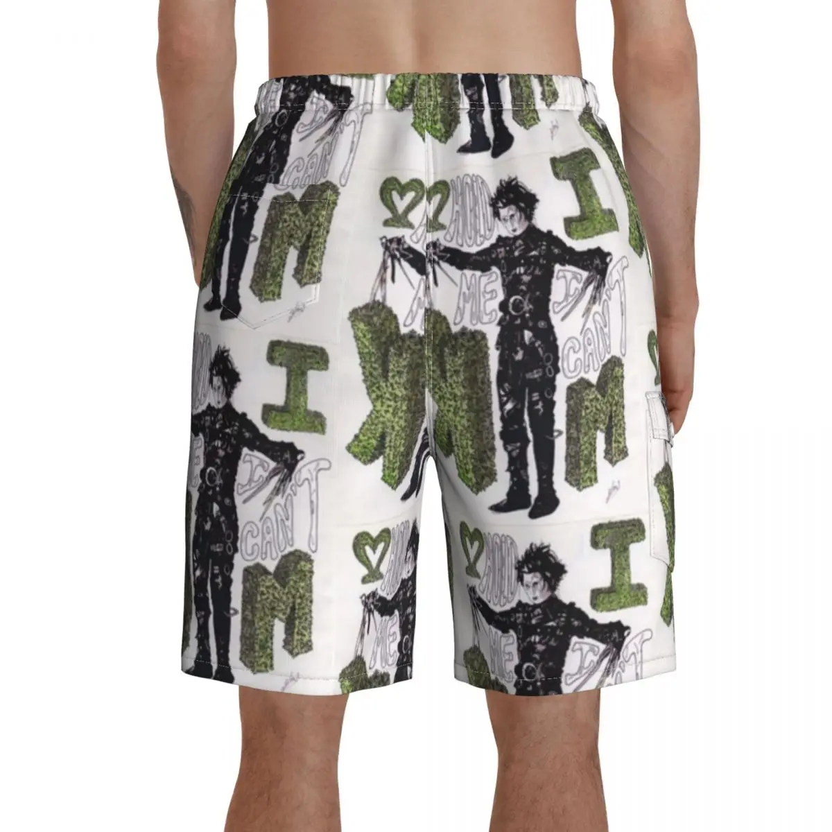 

Edward Scissorhands Board Shorts Swimming Trunks Polyester Men Beach Funny Swim Trunks