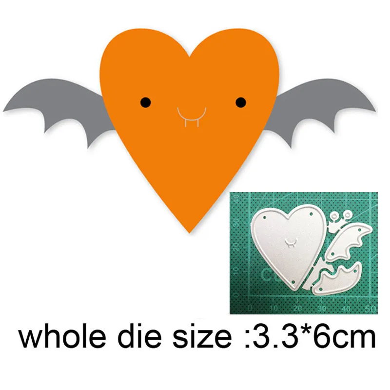 

metal cutting dies cut die mold Heart Wing Border Decoration Scrapbook paper craft knife mould blade punch stencils dies