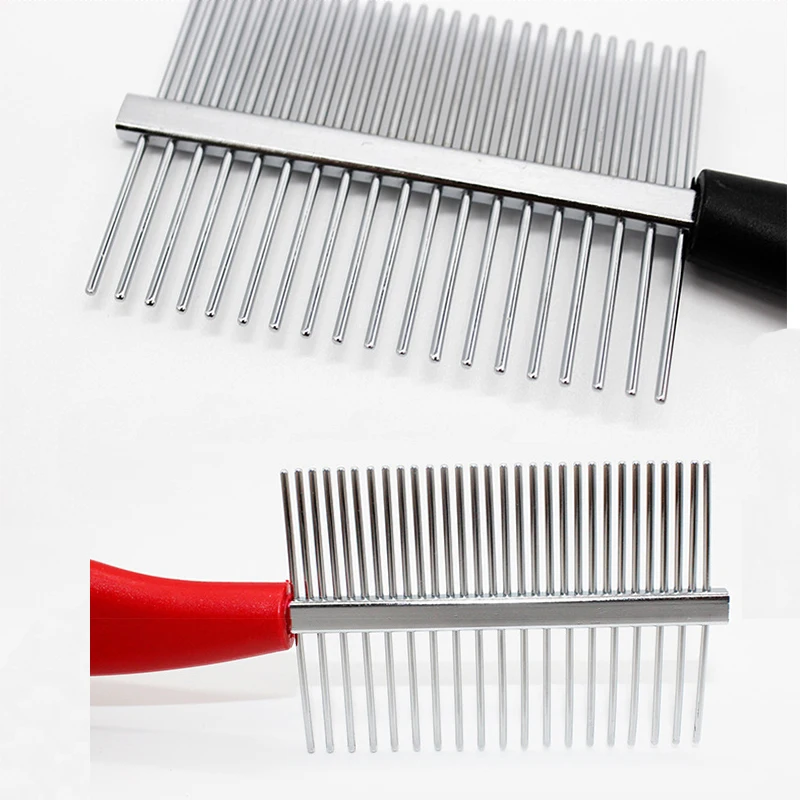 Двухсторонняя расческа для собак щетка удаления волос блошиная Расческа кошек