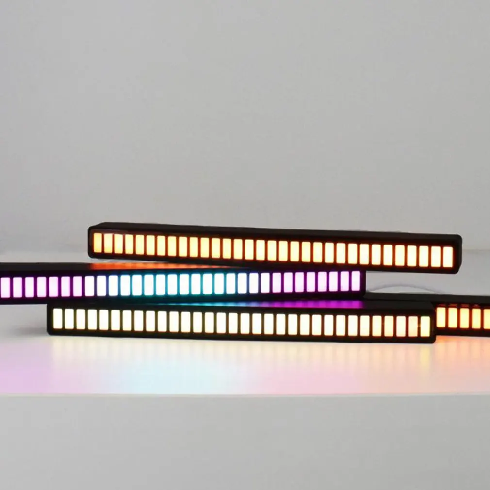 

Voice Control Pickup Rhythm Lights Colorful Voice Control Music Level Lamp Car Desktop Transformation LED Lights