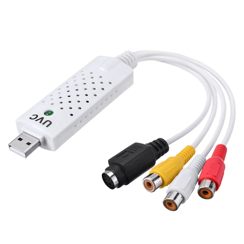 USB 2 0 Видео Аудио VHS RCA на DVD Захват карты адаптер для Win7/8/10/XP|Кабели VGA| |