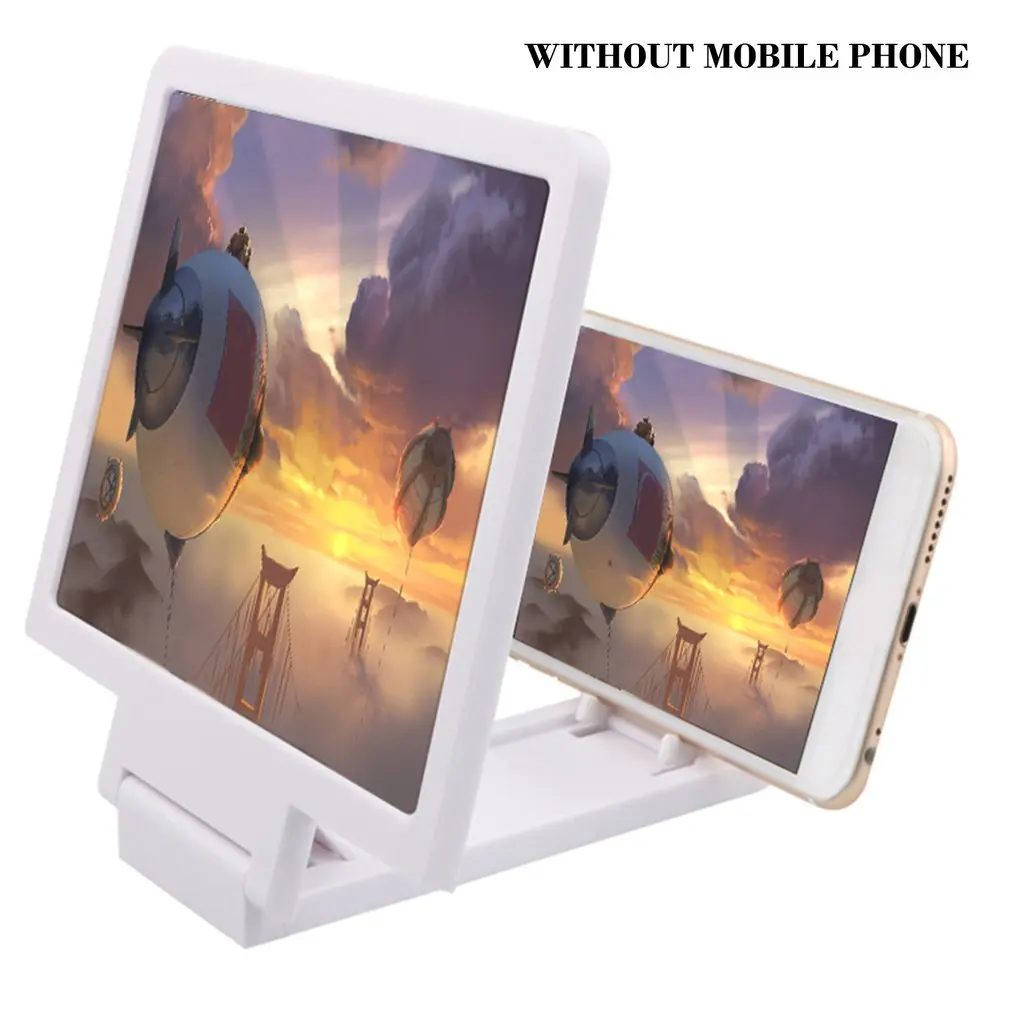 

Mobile Phone Universal Holder 3D Screen Amplifier 3X Zoom Magnifying Glass HD Stand for Anti-radiation Video Holder