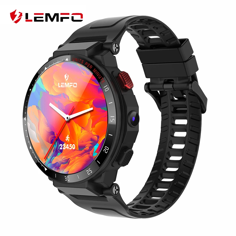 

LEMFO LES4 4G Smart Watch Android 1.6 Inch Display 1GB + 16GB 900Mah GPS With SIM Card Smartwatch 2020 Men For IOS Phone Watch