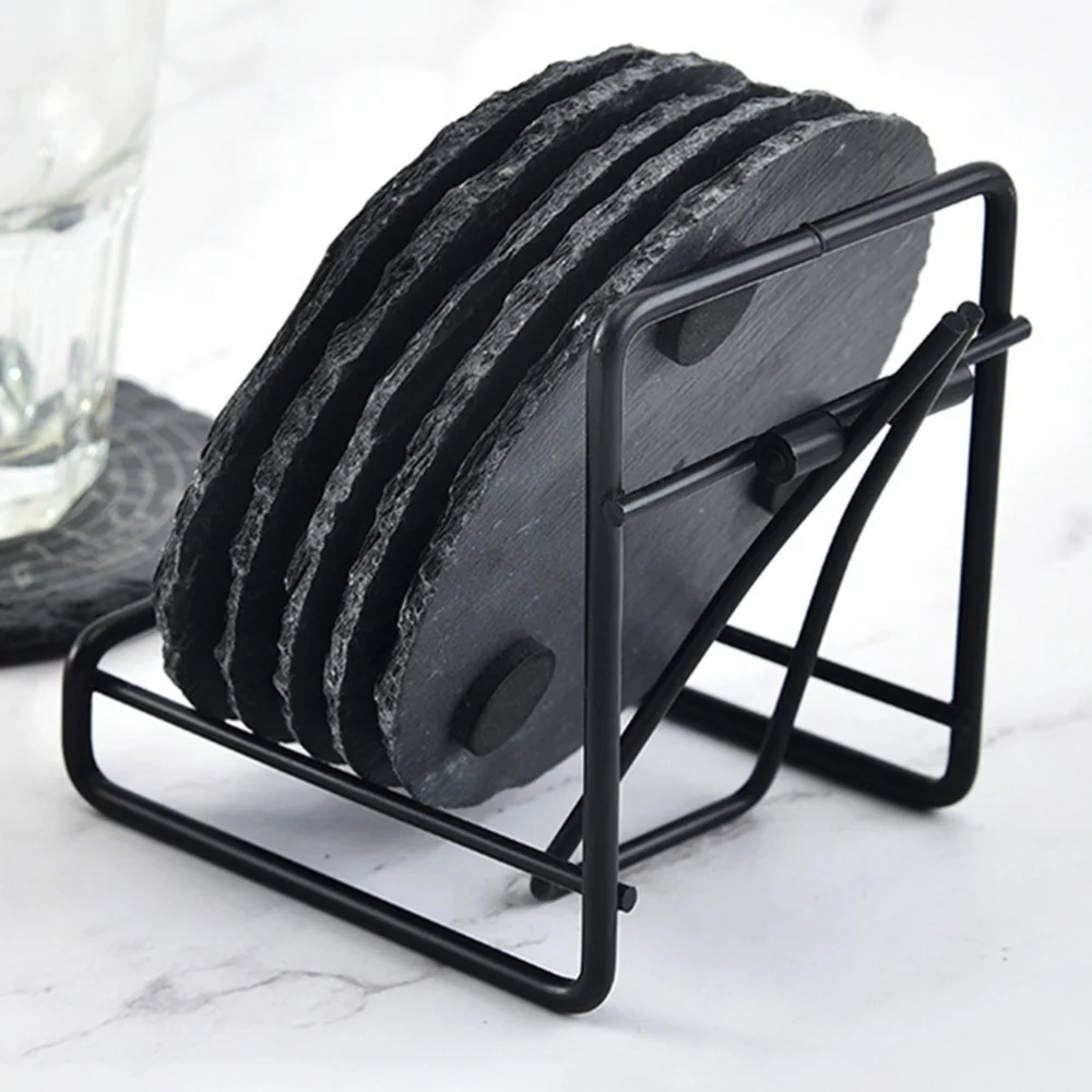 

2pcs Tabletop Iron Coasters Rack Home Kitchen Multipurpose Drying Storage Rack