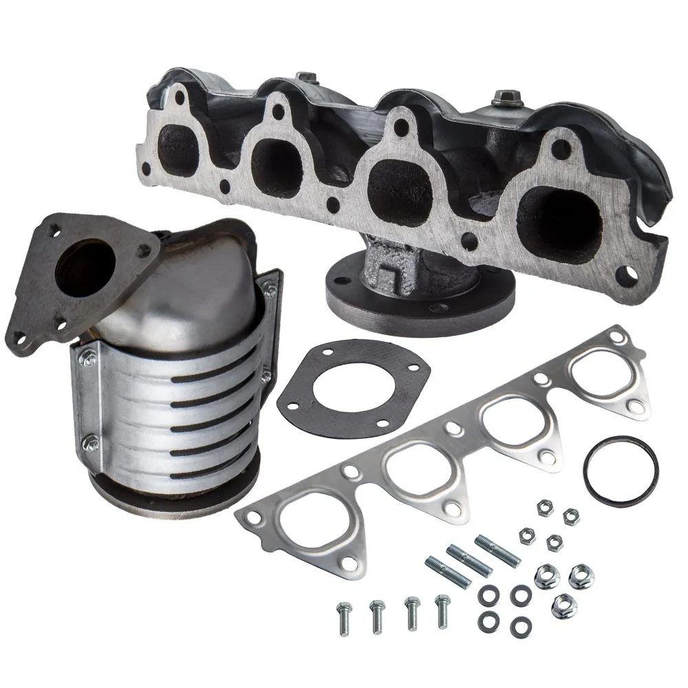 

maxpeedingrods Exhaust Manifold Header Cat. Converter Fit for Honda Civic DX/VP/LX/CX D16 Engine L4 18160-P2E-A50, 18160-P2E-L00