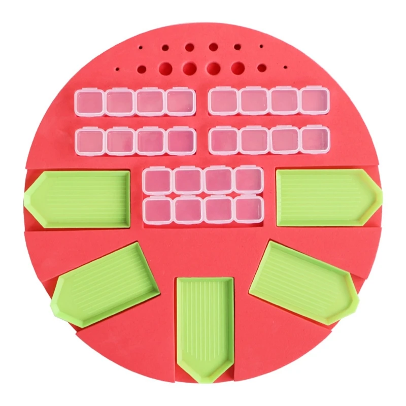 

Handmade Diamond Painting Plate Storage Rack Manual DIY Point Tool Accessories Diamond Embroidery Box Cross Stitch Foam