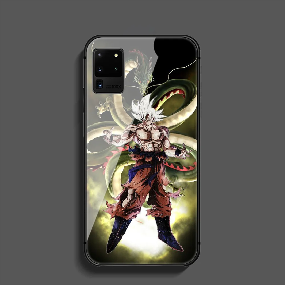 

D-Dragons Balls Son Goku Phone Tempered Glass Case Cover For Samsung Galaxy Note S 7 8 9 10 10E 20 Plus Lite Uitra 3D Phone case