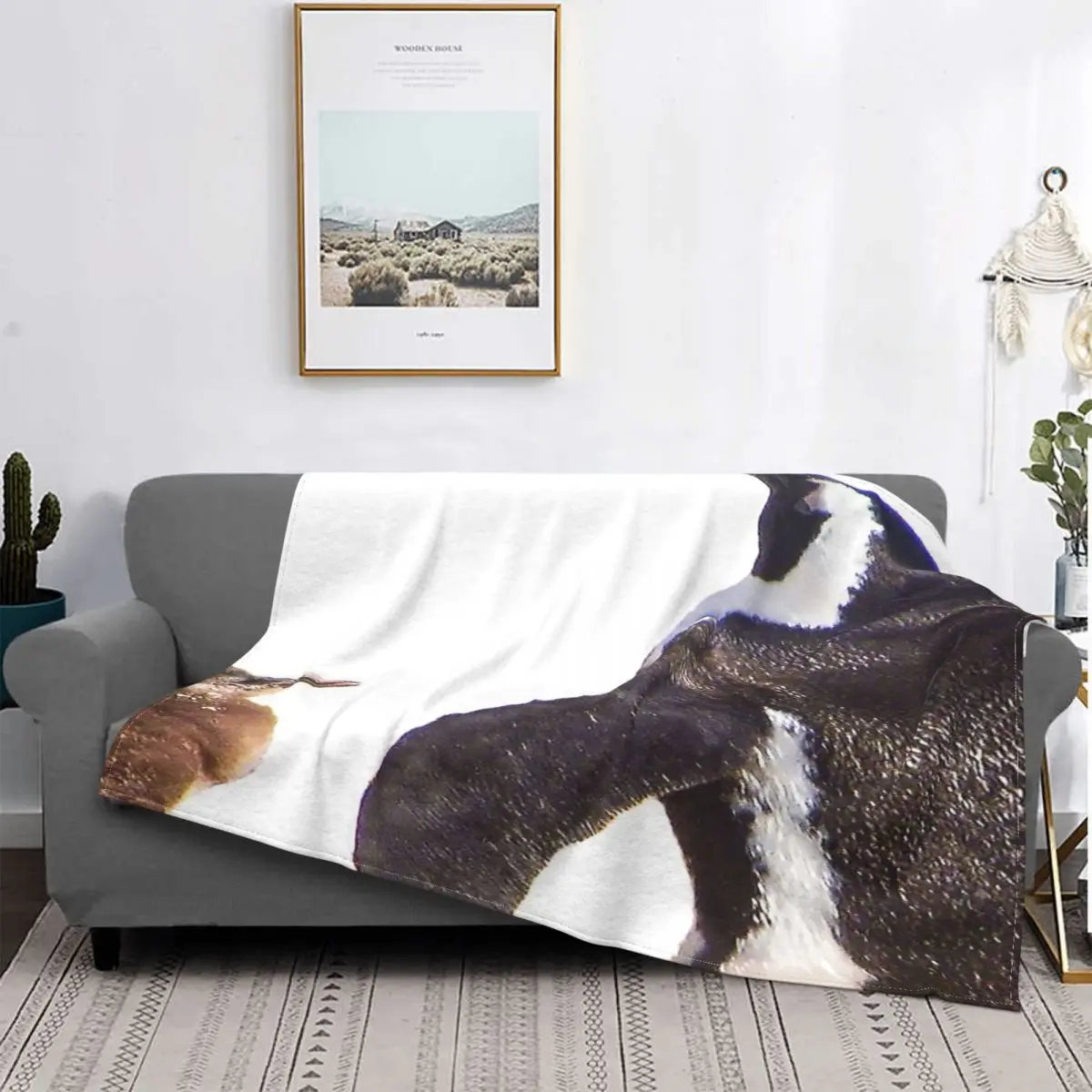 

Manta de pingouino Africa para madre y Baby, colcha a cuadros, Edredon para cama, sofah a cuadros, manta Kawaii, toalla de playa