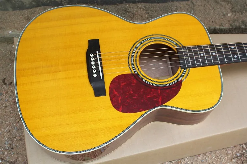 Новинка+ Гитара фабрика+ блонд Топ 000 28 модель Акустическая гитара желтый топ 00028 акустическая электрогитара
