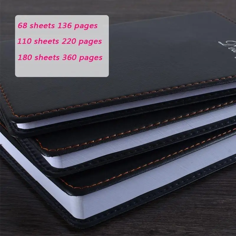 A5 толстый 180 листов кожаная записная книжка календарь журнал для офисных