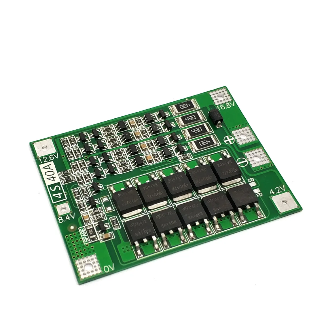 4S 40A литий ионный 18650 Батарея Зарядное устройство PCB плата защиты BMS с балансом для