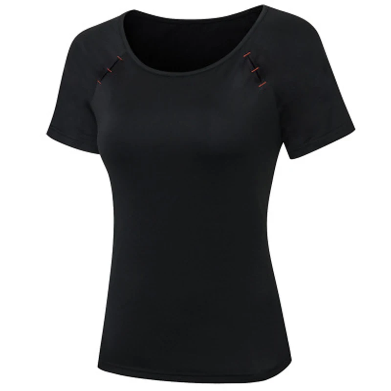 Шорты для йоги женская одежда фитнеса и бега с короткими рукавами топ тренировок