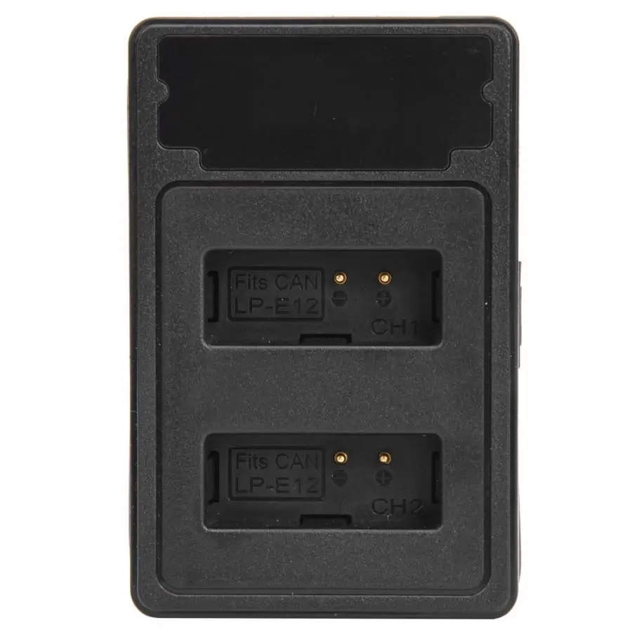 LP-E12 LCD Display Screen Double Charging Stand Camera Battery Charger for Canon DSLR M 100D Kiss X7 Rebel SL1 EOS M10 M50 | Электроника