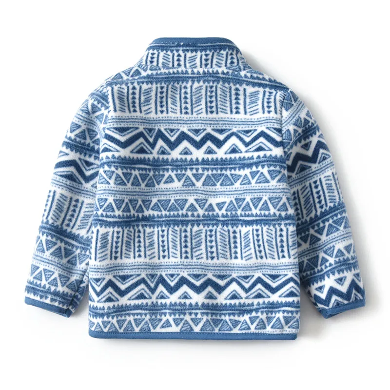 2-8T Children Clothing for Boys Girls Winter Fleece Jackets Zipper Blue Cute Hot Selling Thick Baby Coats | Детская одежда и обувь