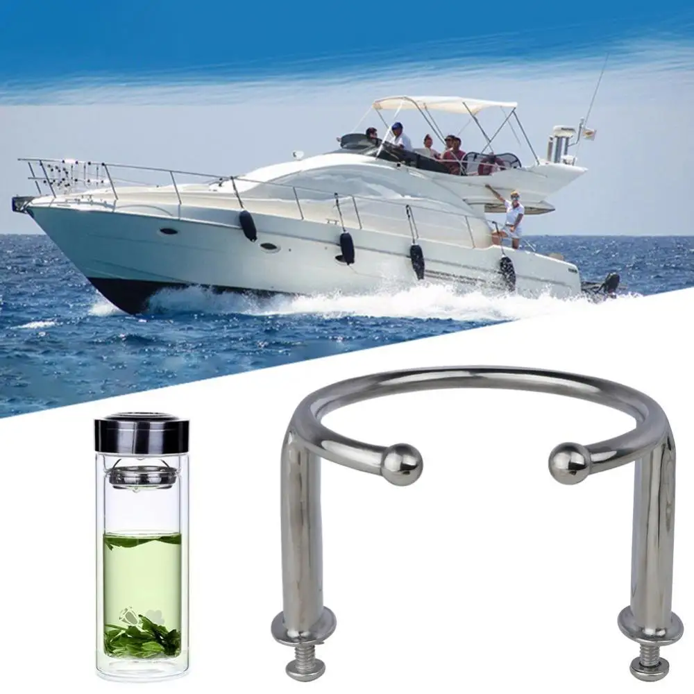 

80% Dropshipping!!Stainless Steel Anti-corrosion Open Ring Marine Boat Ship Yacht Water Cup Holder