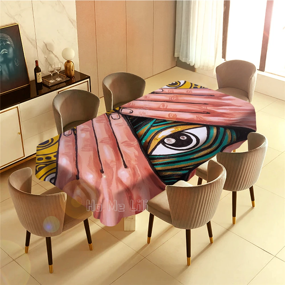 

Super Cool Third Eye Art Tablecloth For Indoor And Outdoor Decor
