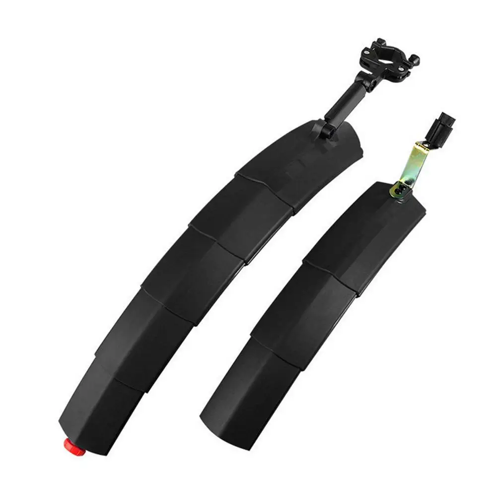 

26 inch Retractable Bike Fenders Set Fender Front & Rear Mountain Road Bike Mudguard Tyre Mud Guard with LED Light