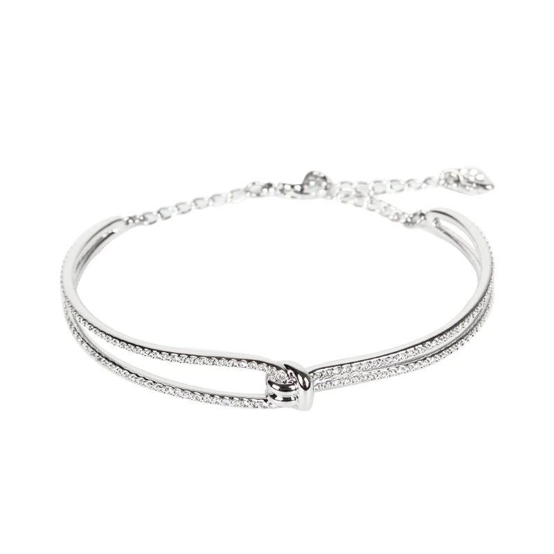 Silver5368552 Подлинный и абсолютно браслет Swarovski Duo Evil Eye - Окраска металла: Silver5368552