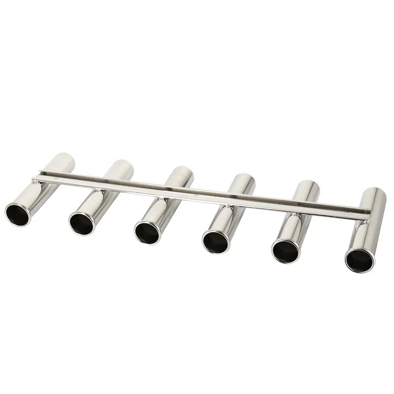 Держатель для удочки с 6 трубками ТРОЙНОЙ ДЕРЖАТЕЛЬ из нержавеющей стали