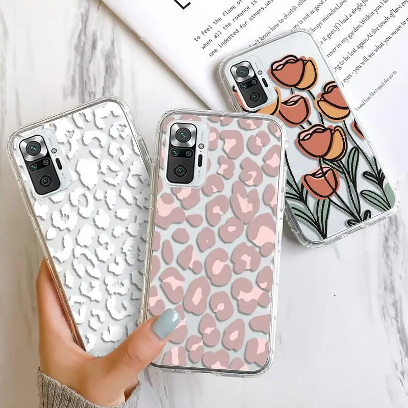 Clear Case For Xiaomi Poco M3 M4 Pro X3 Nfc F3 Funda Smile Cute Cover Redmi Note 10 9 11 Pro 8 7 9S 10S 9A 9i TPU Cover PocoX3