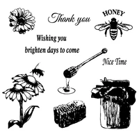 daboxibo honey bee clear stamps mold for diy scrapbooking cards making decorate crafts 2020 new arrival