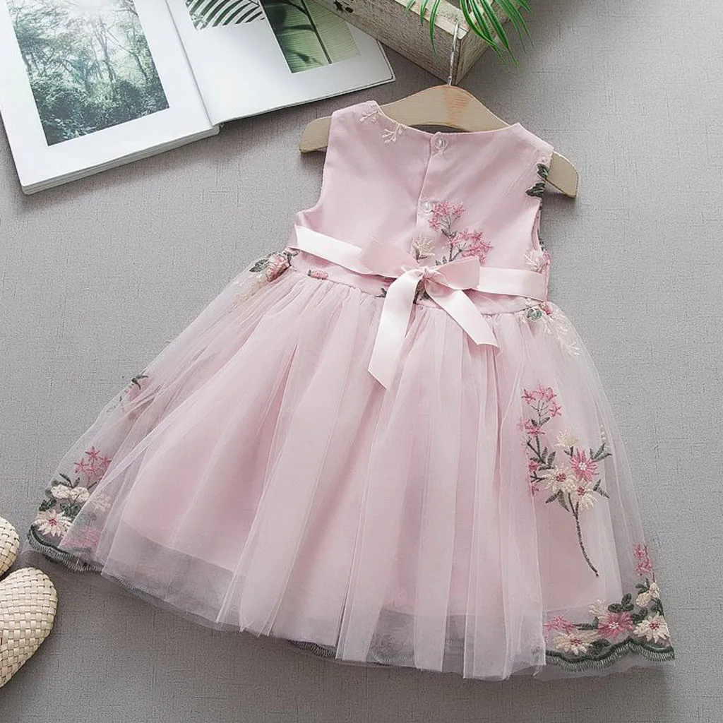 Взрывное платье для девочек милое модное Летнее Детское без рукавов женское