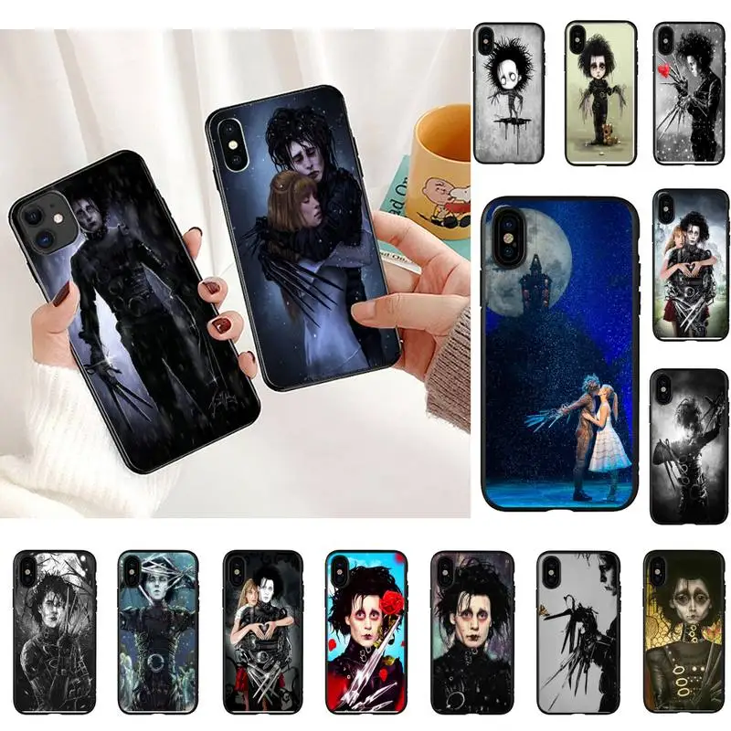 

Edward Scissorhands Phone Case For iPhone 11 8 7 6 6S Plus 7 plus 8 plus X XS MAX 5 5S XR 12 11 Pro max se 2020 Funda Cover