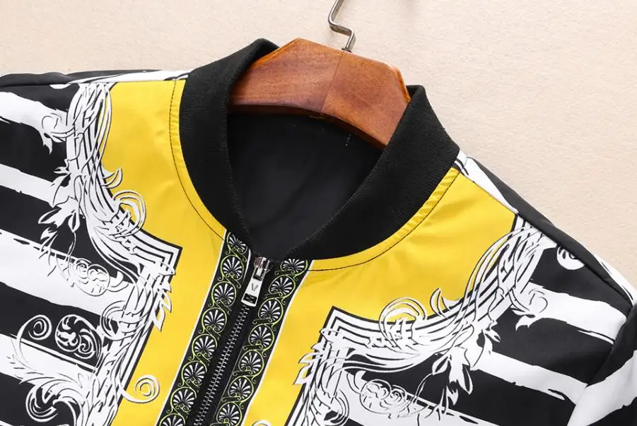 free shipping High quality digital print jacket Slim spring autumn new Coat men's jackets Mens clothing Outwear a-05