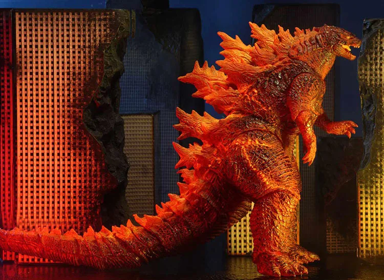NECA Red Fire burn Gojira Сочлененная ПВХ экшн фигурка Коллекционная модель игрушки|Игровые