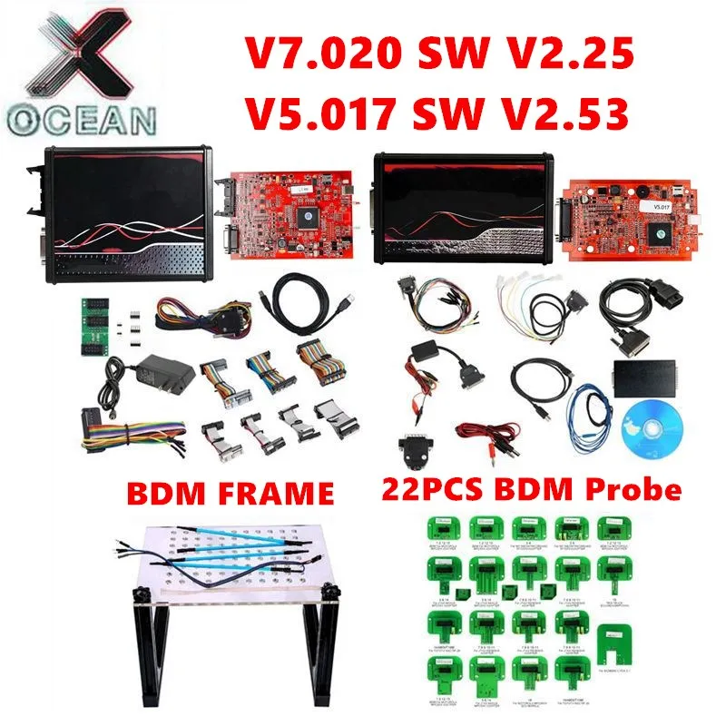 Онлайн EU Red PCB V2.25 7 020 V2.53 5 017 Full Master OBD2 менеджер Тюнинг V2 V7.020 V5.017 может поддерживать