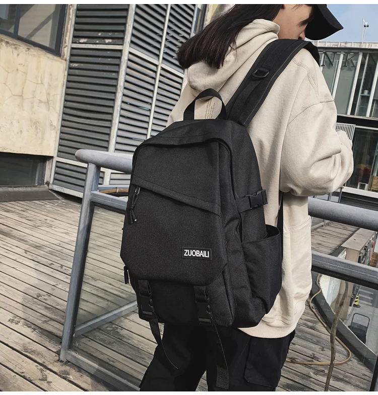 

YTX640 Junior high school students large-capacity Japanese backpack female super hot backpack all-match solid color bag