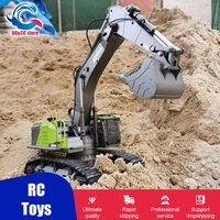 huina 114 rc excavator truck crawlers alloy 2 4ghz radio controlled car 22 channel construction vehicle sound toys for boys