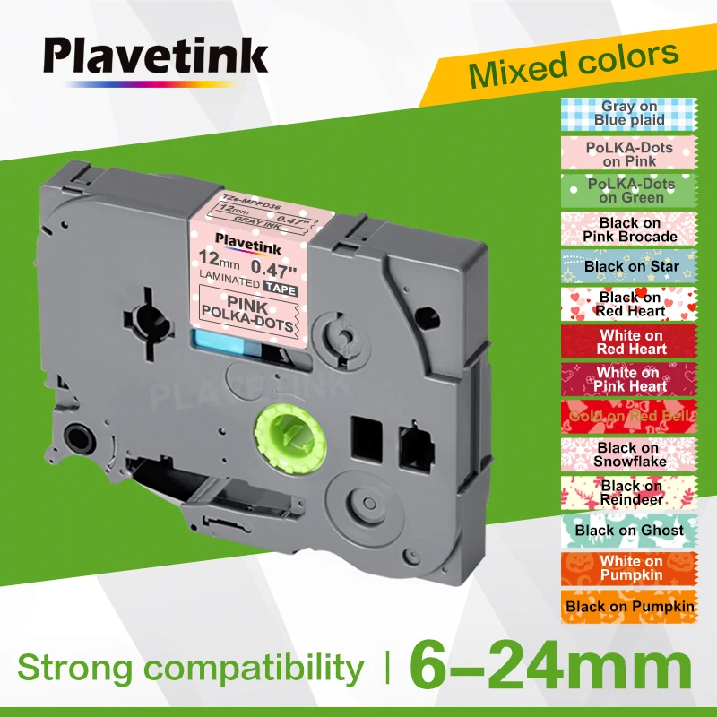 

Plavetink 31 Colors Compatible for Brother TZe-231 TZe-241 Label Tape Label Printers tz-231 tz631 tz641 TZ-131 for PT H110