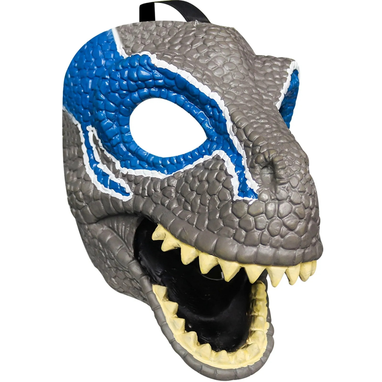 

Halloween Mask with Opening Jaw Tyrannosaurus Blue Dinosaur Animals Face Mask Rex Halloween Cosplay Costume Mask Accessories