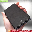 Противоударный чехол-книжка для Xiaomi Mi CC9 Pro, силикон, кожа, Mofi 360