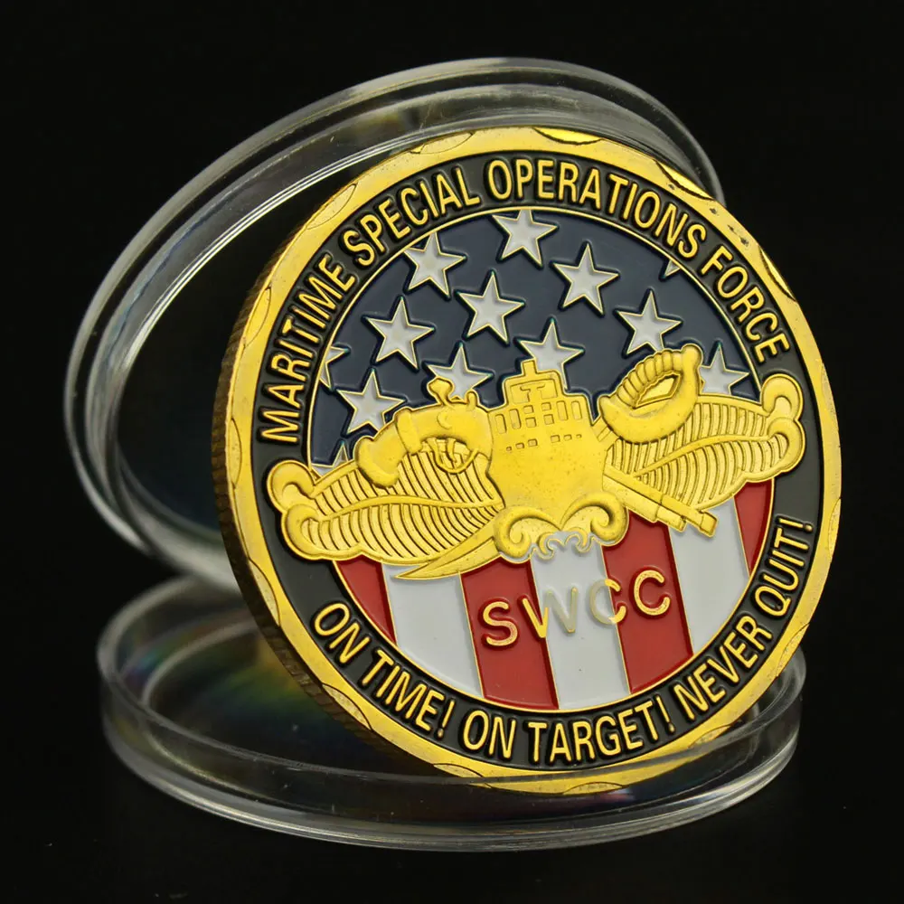 Сувенир SWCC военная монета спецопераций военные монеты морские для