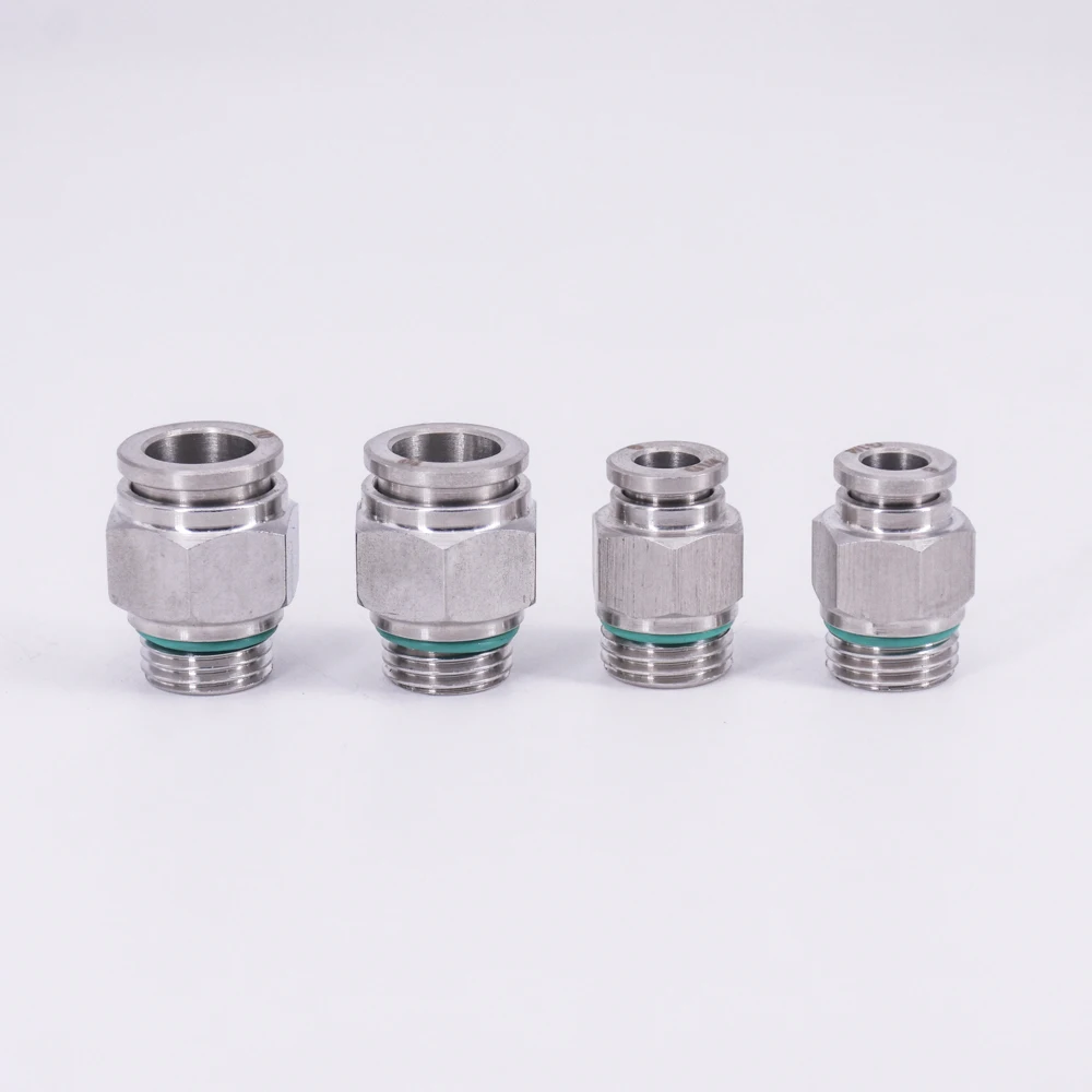 Пневматический пресс из нержавеющей стали 304 M5 M6 1/8 &quot1/4&quot 3/8 &quot1/2&quot BSPP для