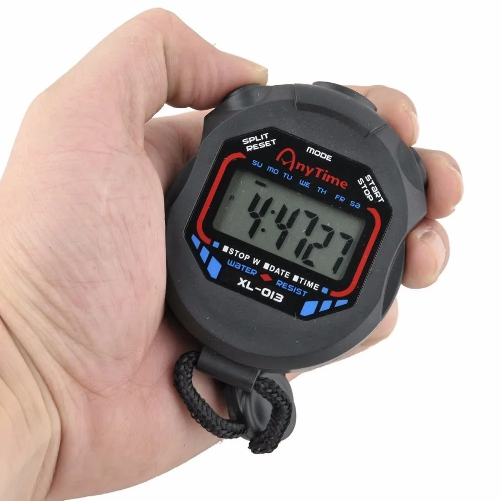 Digital Professional Handheld LCD Chronograph Sports Stopwatch Timer Stop Watch Running Manual Counter Fitness Equipment # | Спорт и